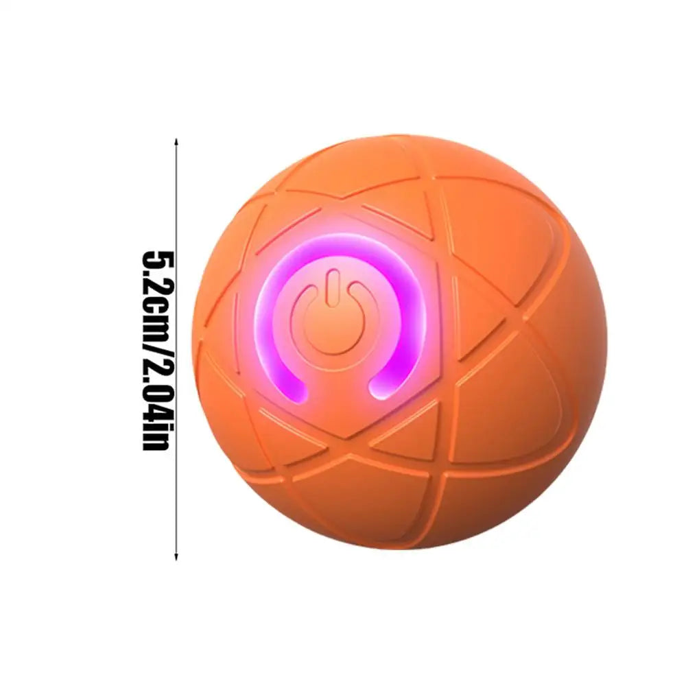 Automatic Interactive Rolling Dog Ball Toy with LED Light and USB Charging