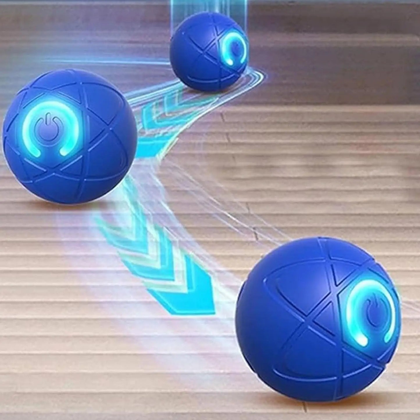 Automatic Interactive Rolling Dog Ball Toy with LED Light and USB Charging